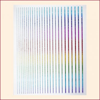 Nail Art Stripes Rainbow 