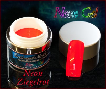 Neon Gel Ziegelrot 5ml 