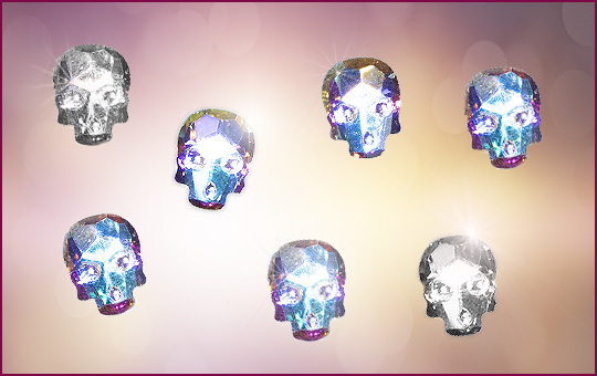 Rhinestone Skull crystall