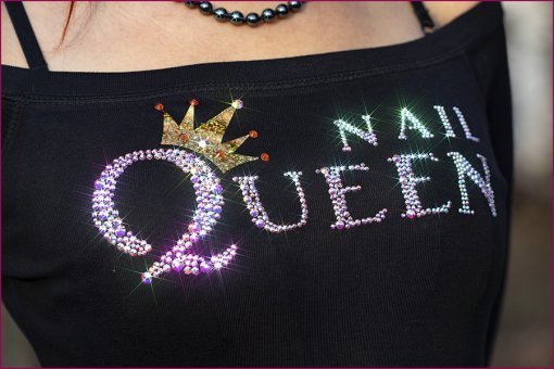 Strass Shirt Nail Queen 