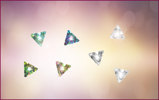 Rhinestone Triangle multicolor