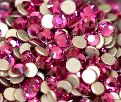 Swarovski® Strass Steinchen Fuchsia 50 Stück