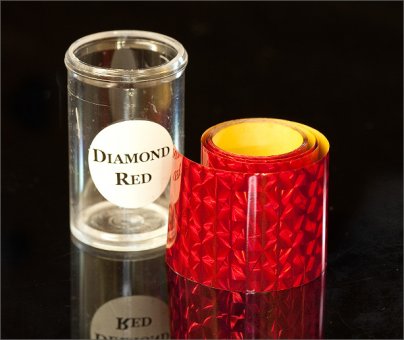 Metallikeffekt Transferfolie Diamond Red 