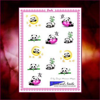 Nail Wraps Panda 