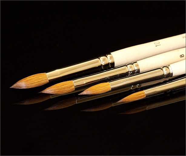 Rotmarder Modellage Pinsel für Acryl Größe 10
