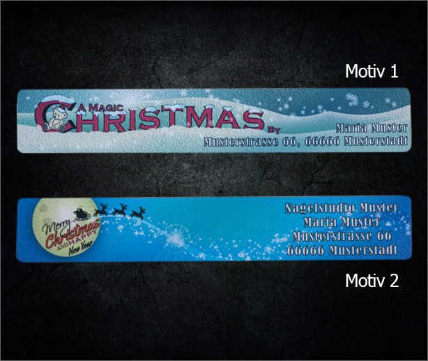 16 Christmas Feilen personalisiert 