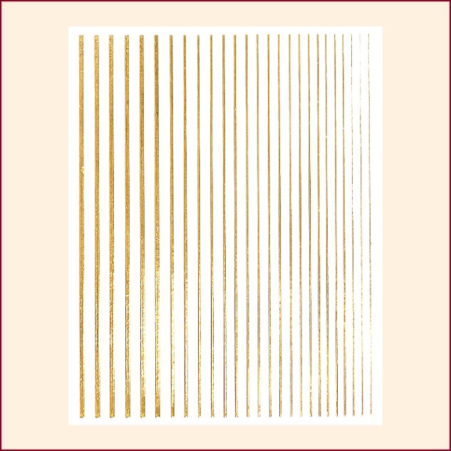 Nail Art Stripes Gold 