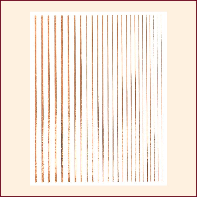 Nail Art Stripes Rosegold 