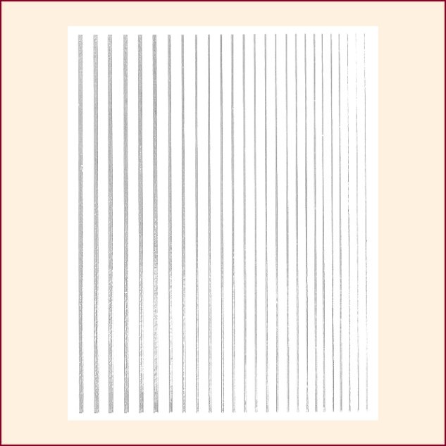 Nail Art Stripes Silber 