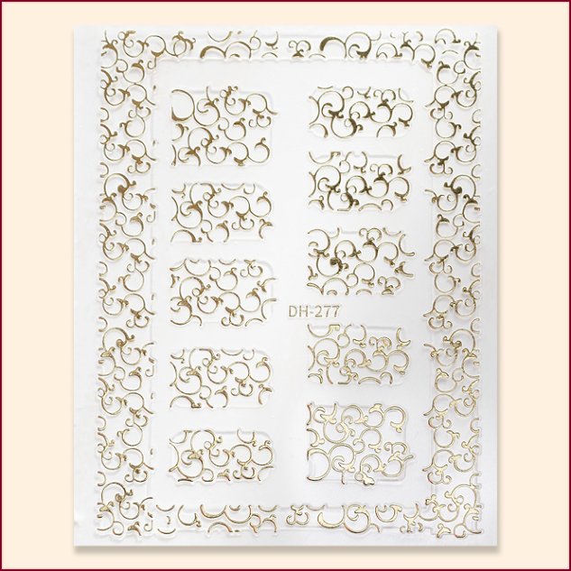 Nail Art Sticker gold DH277 