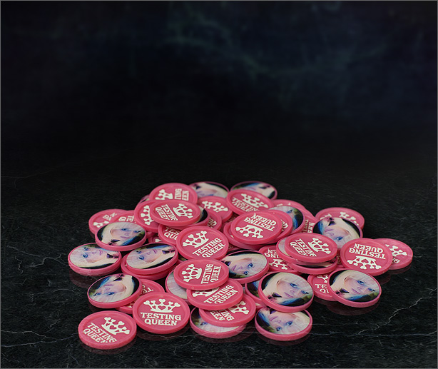 100 Einkaufswagenchips personalisiert 