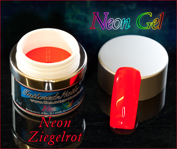 Neon Gel Ziegelrot 5ml 
