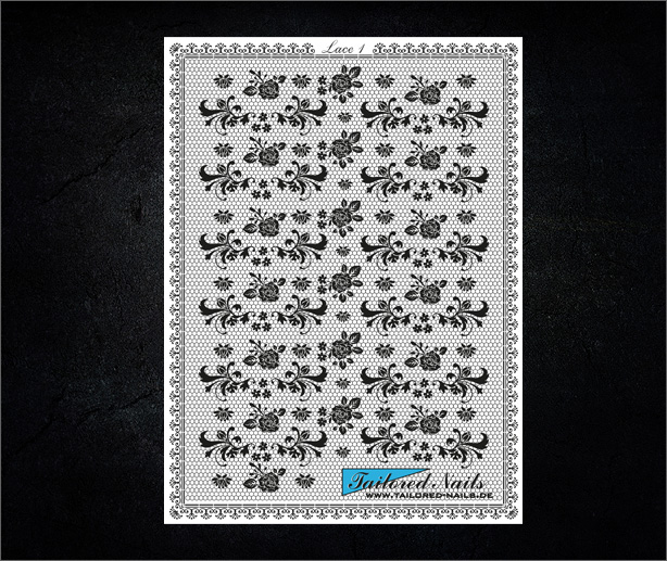 Nail Wraps Lace 1 
