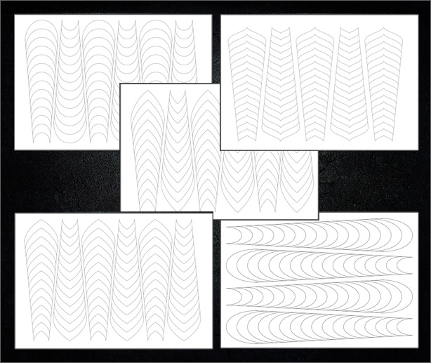 Smile Line Schablonen Bundle 
