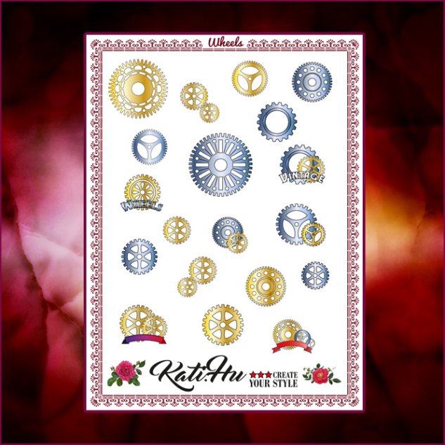 Nail Wraps Wheels 