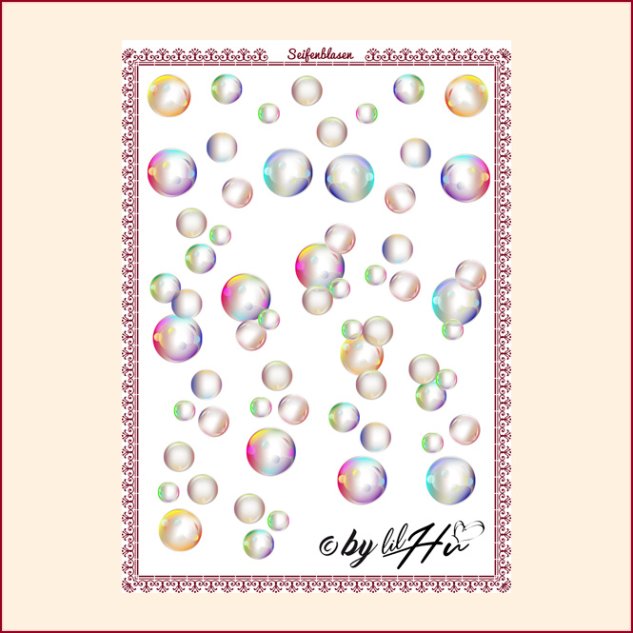 Nail Wraps Seifenblasen 