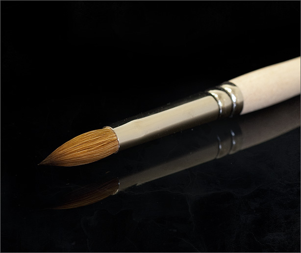 Rotmarder Modellage Pinsel für Acryl Größe 10