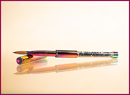 Rotmarder Strass Modellage Pinsel für Acryl Größe 6