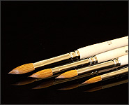 Rotmarder Modellage Pinsel für Acryl Größe 8