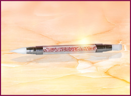 Strass-Pinsel lachs mit Silicone Spitze 