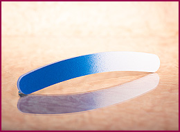 Blue & White Boomerang Feile 100 / 180 grit 