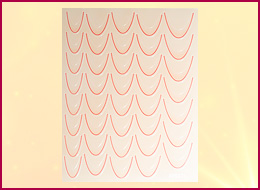 Ombré French Sticker rot 