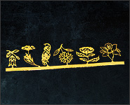 Einlegemotive Blumen 