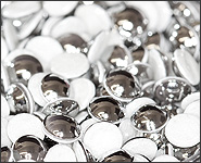 Swarovski® Halbperlen Chrom 50 Stück