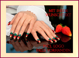 Poster Erdbeerzeit personalisiert 