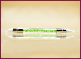 Strass-Pinsel maigrün mit Silicone Spitze 