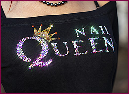 Strass Shirt Nail Queen 