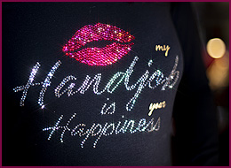 Strass Shirt My Handjob is your Happiness 