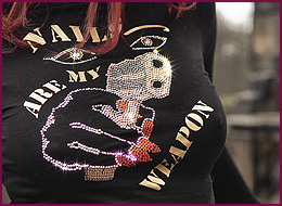 Strass Shirt Nails are my Weapon 