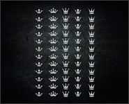 Chrom Sticker Krone silber