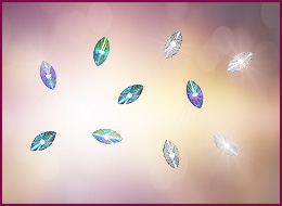 Rhinestone Schiffchen 