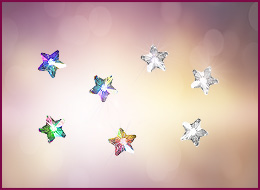 Rhinestone Stern multicolor