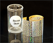 Metallikeffekt Transferfolie Silver Dots 