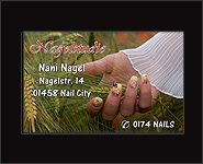 Vistenkarten Motiv Ähre 