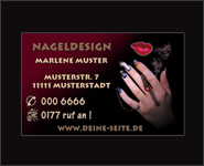 Vistenkarten Motiv Smoking Diva 