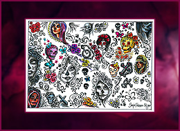 Nail Wraps Sugar Skull 