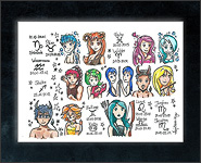 Nail Wraps Zodiac Signs 