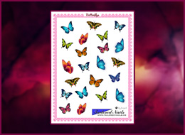 Nail Wraps Butterflys 