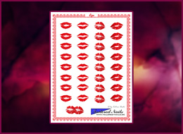Nail Wraps Lips 