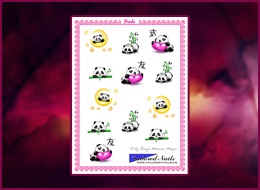 Nail Wraps Panda 