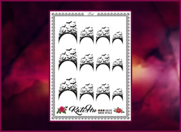 Nail Wraps Bat French 