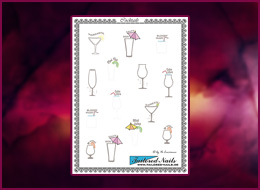 Nail Wraps Cocktails 