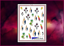 Nail Wraps Feathers 