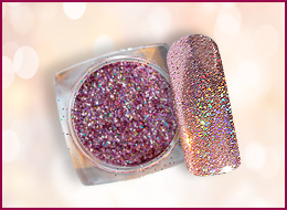Holo Chrom Pigment Rosegold fein