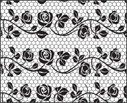 Nail Wraps Lace 3 schwarz