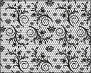 Nail Wraps Lace 7 schwarz